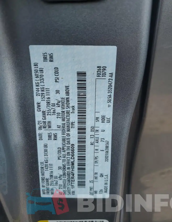 1FTER4FH0MLD66609 Photo# 12