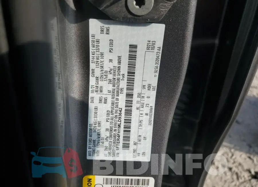 1FTER4FH1MLD93642 Photo# 12