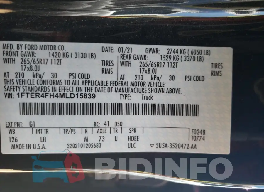 1FTER4FH4MLD15839 Photo# 12