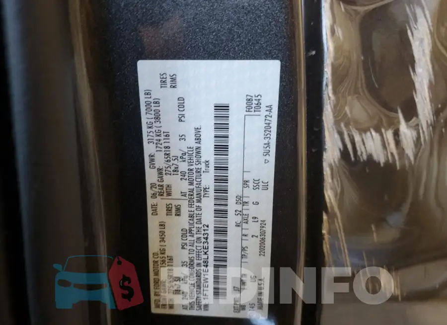 1FTEW1E48LKE34312 Photo# 12