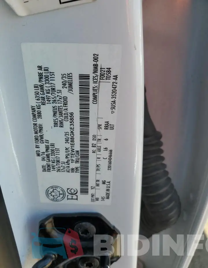 1FTEW1E88GKE35856 Photo# 12