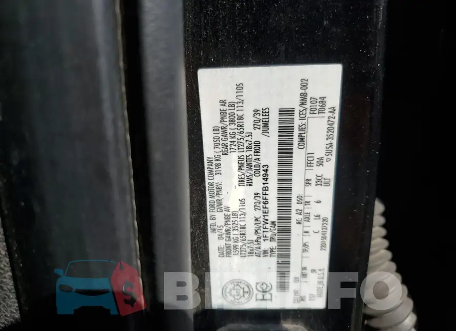 1FTFW1EF6FFB14943 Photo# 12