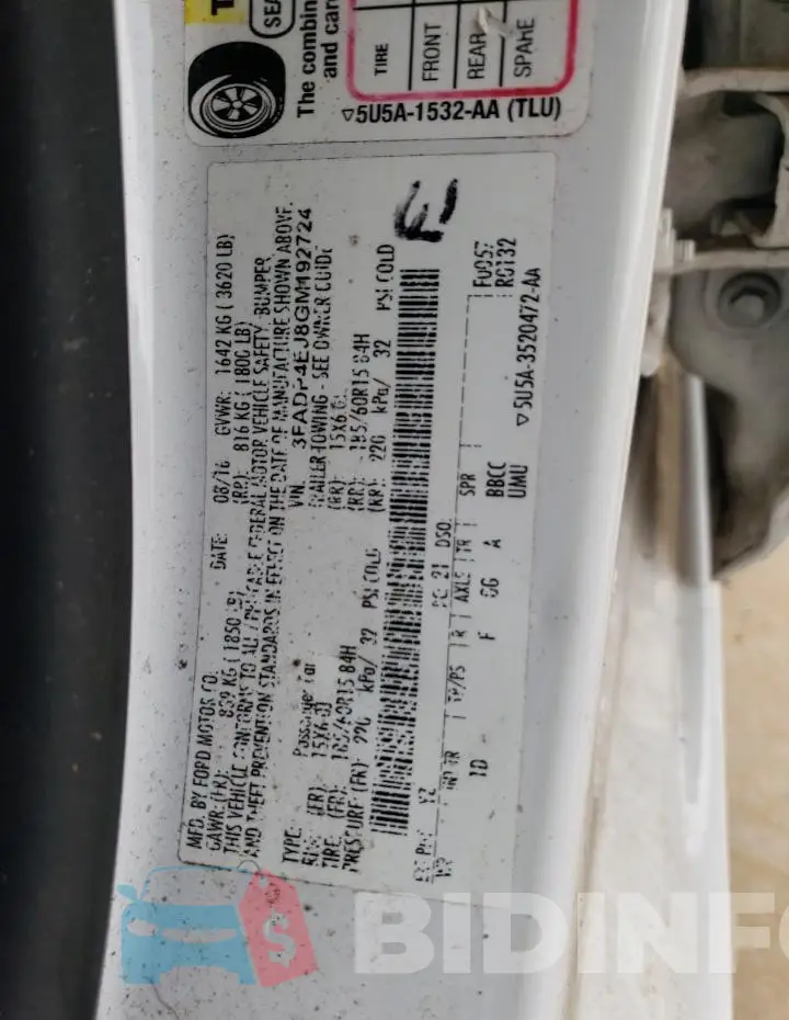 3FADP4EJ8GM192724 Photo# 12