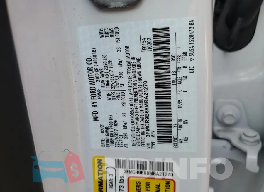 3FMCR9B68MRA21270 Photo# 13