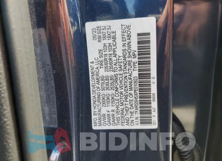 7FARS5H5XPE010923 Photo# 13