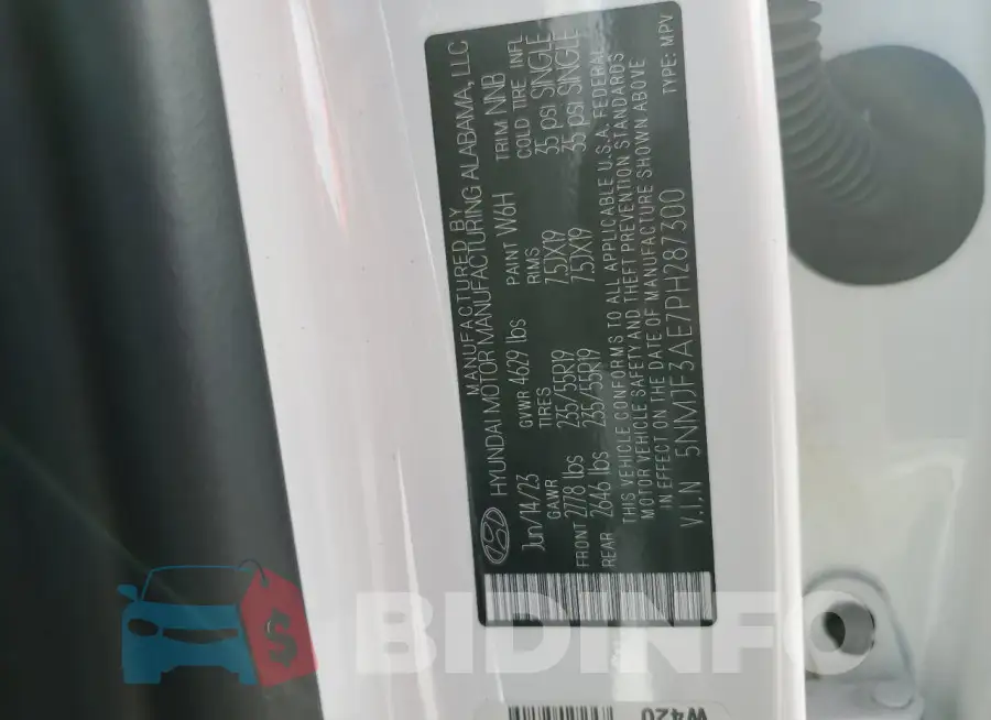 5NMJF3AE7PH287300 Photo# 13
