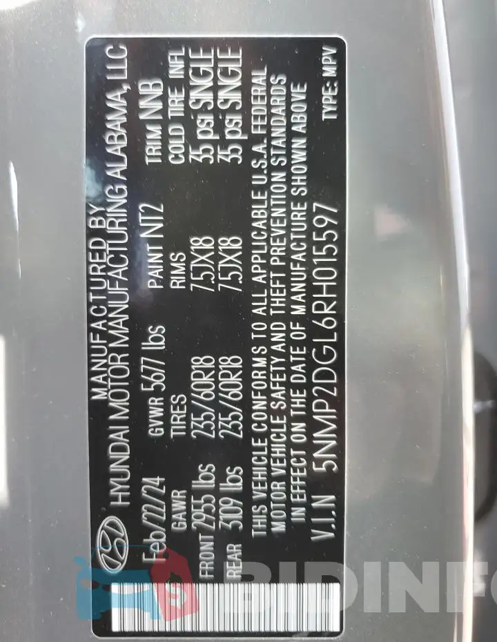 5NMP2DGL6RH015597 Photo# 13