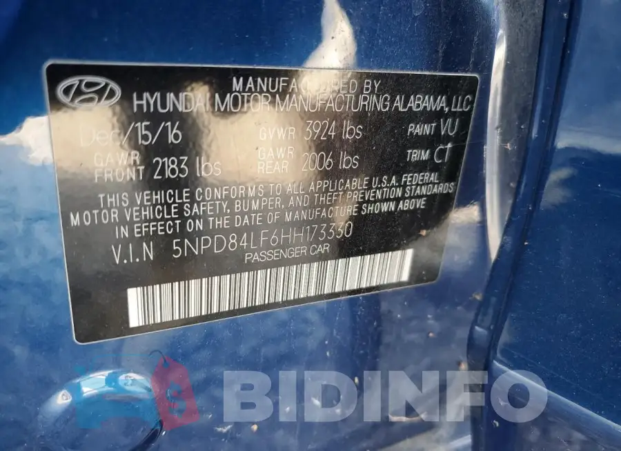 5NPD84LF6HH173330 Photo# 13