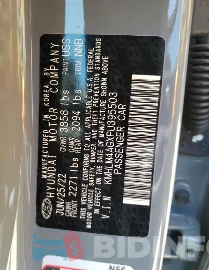 KMHLM4AGXPU395503 Photo# 12