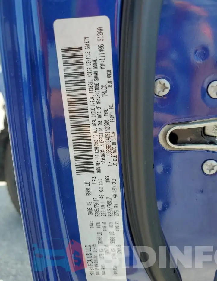 1C6RR6FG4GS142300 Photo# 12