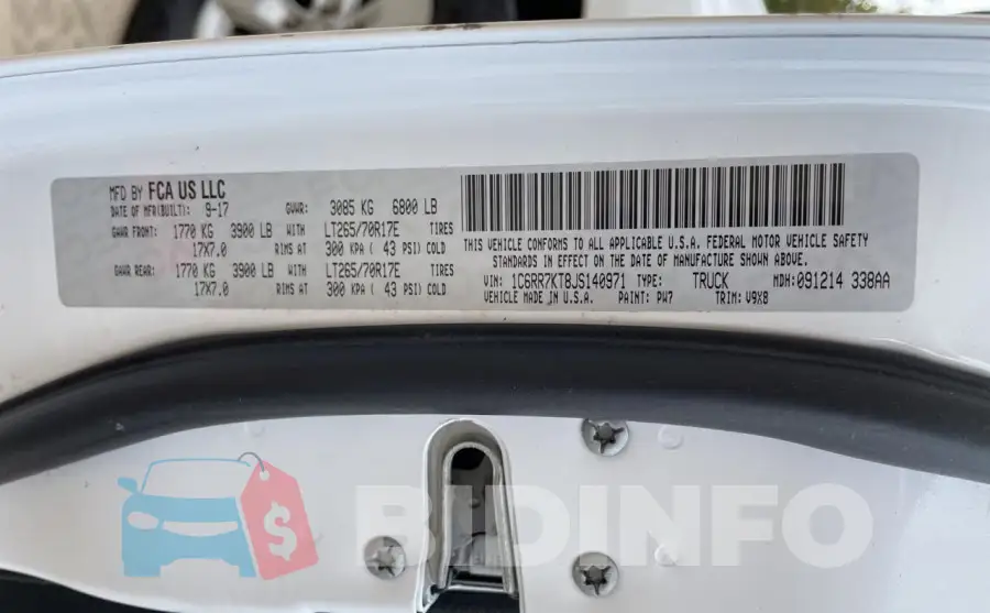 1C6RR7KT8JS140971 Photo# 10