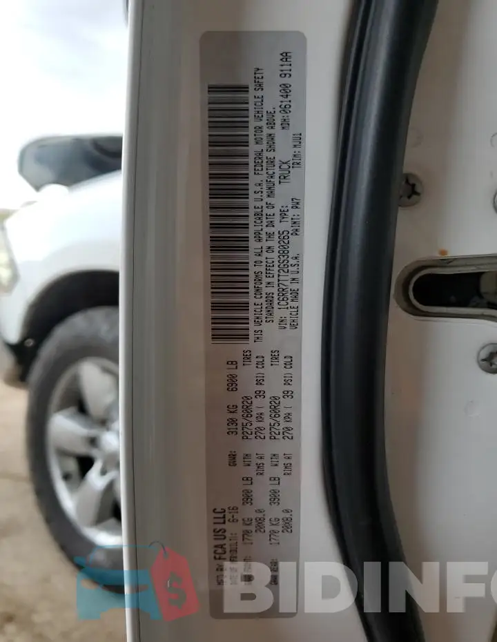 1C6RR7TT2GS380265 Photo# 12