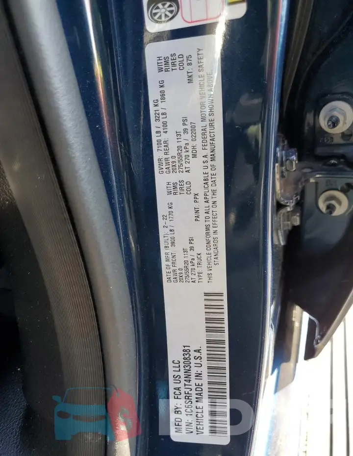 1C6SRFJT4NN308381 Photo# 12