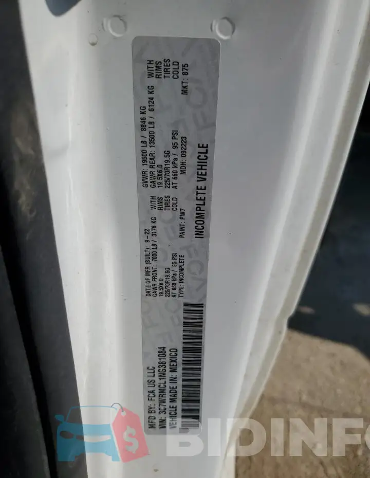 3C7WRMCL1NG381084 Photo# 12