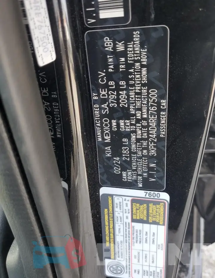 3KPF24AD4RE767500 Photo# 12