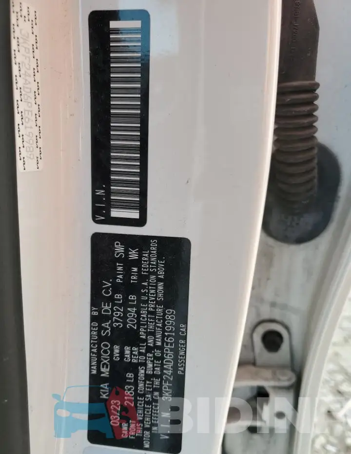 3KPF24AD6PE619989 Photo# 12