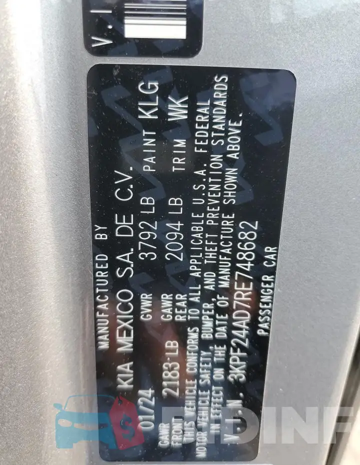 3KPF24AD7RE748682 Photo# 12