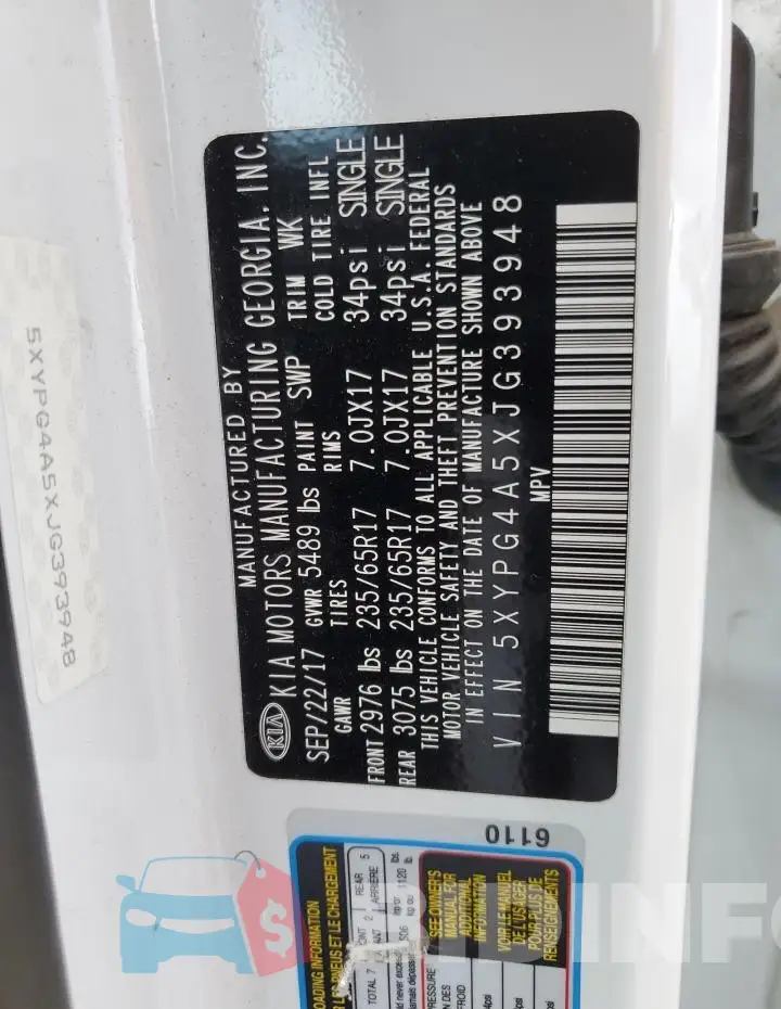 5XYPG4A5XJG393948 Photo# 13
