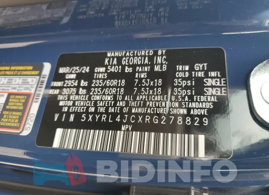 5XYRL4JCXRG278829 Photo# 13