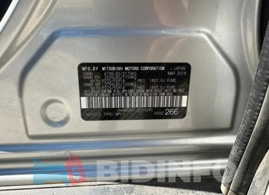 JA4AD2A31JZ053245 Photo# 10