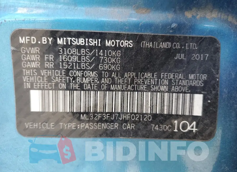 ML32F3FJ7JHF02120 Photo# 12