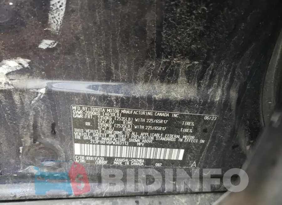 2T3P1RFV6PW383113 Photo# 14