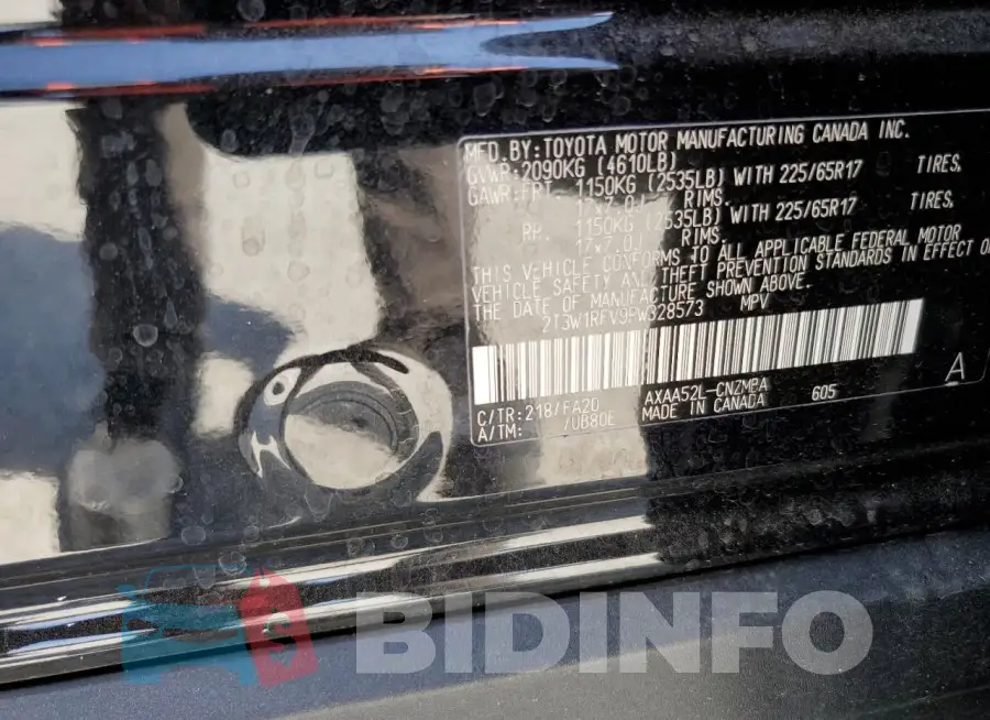 2T3W1RFV9RW328573 Photo# 13