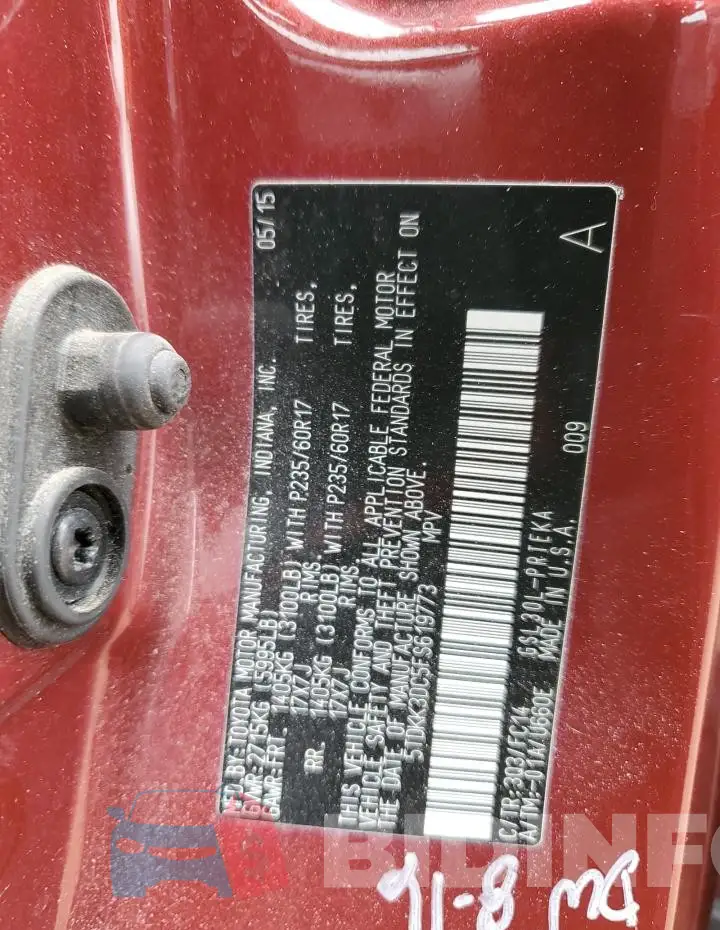 5TDKK3DC5FS619773 Photo# 13