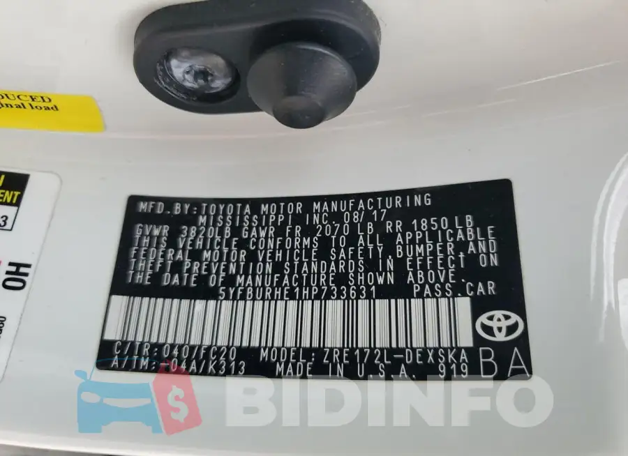 5YFBURHE1HP733631 Photo# 13