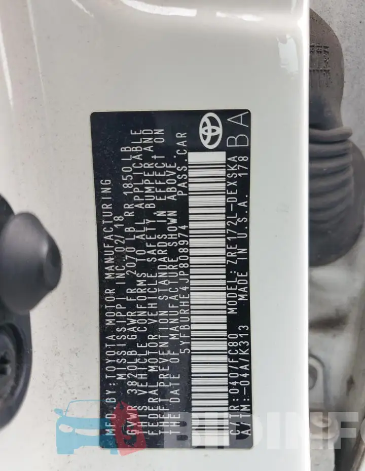 5YFBURHE4JP808974 Photo# 12