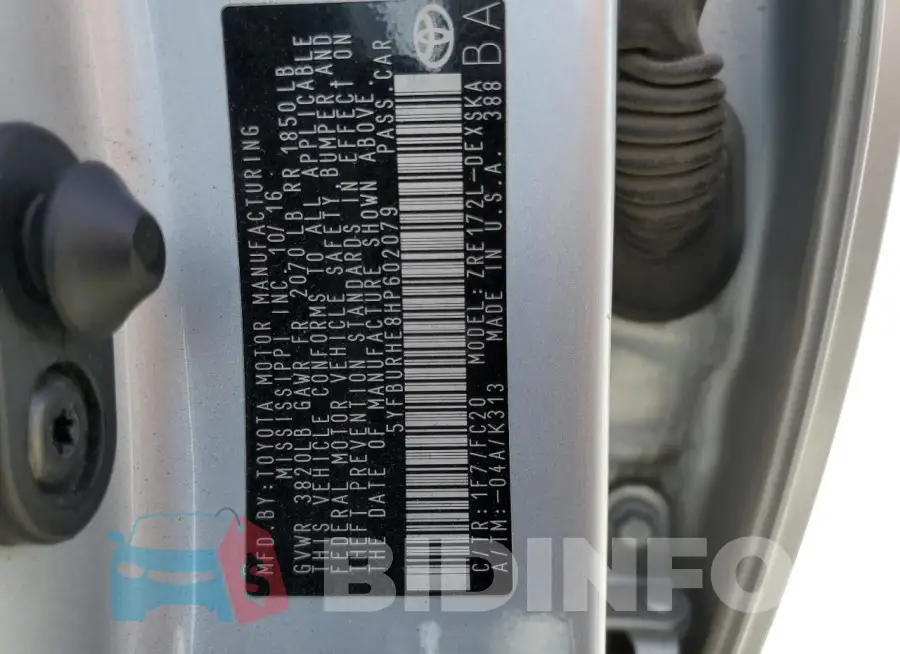 5YFBURHE8HP602079 Photo# 13