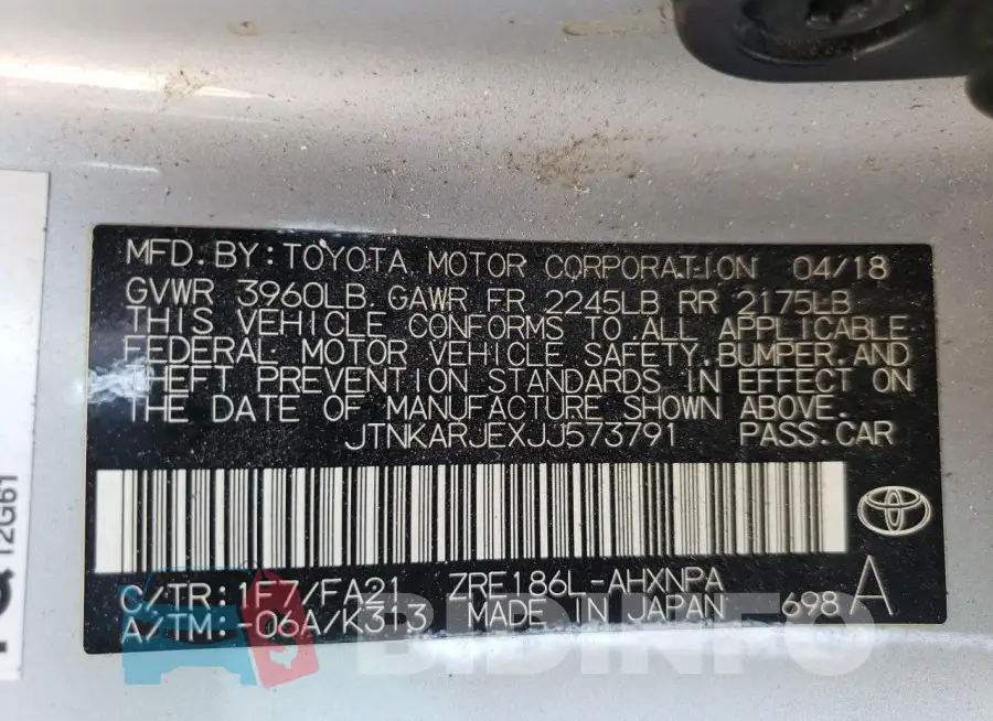 JTNKARJEXJJ573791 Photo# 12