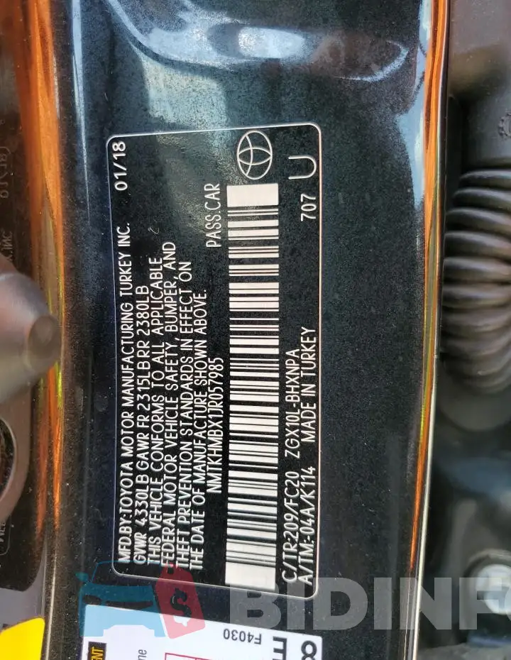NMTKHMBX1JR057985 Photo# 13