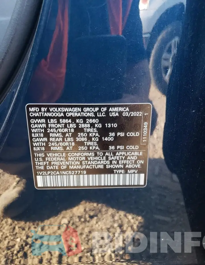 1V2LP2CA1NC527719 Photo# 12