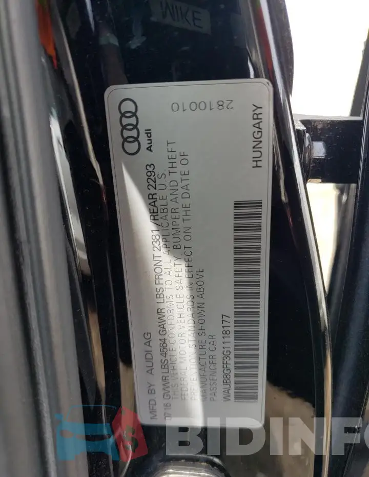 WAUB8GFF3G1118177 Photo# 13