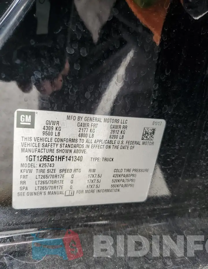 1GT12REG1HF141340 Photo# 12