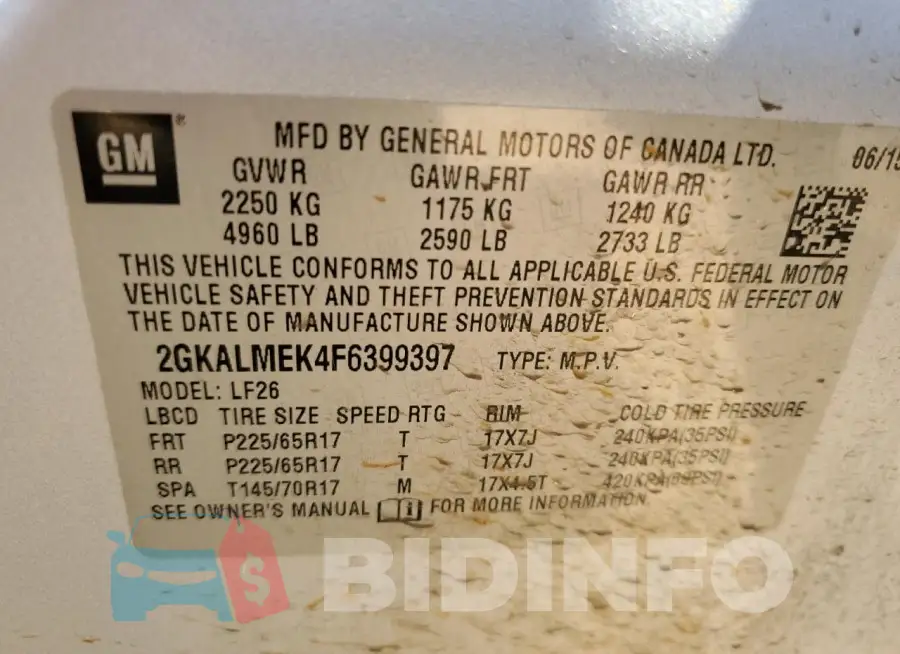 2GKALMEK4F6399397 Photo# 13