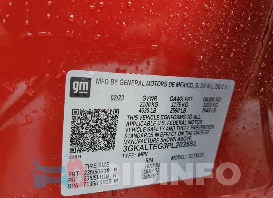3GKALTEG3PL203551 Photo# 13