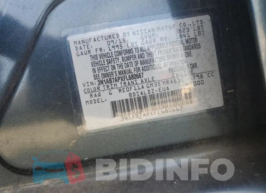 3N1AB7APXFL680667 Photo# 12