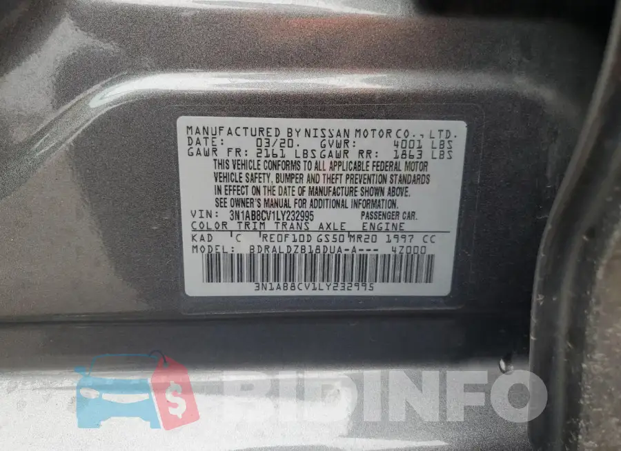 3N1AB8CV1LY232995 Photo# 12