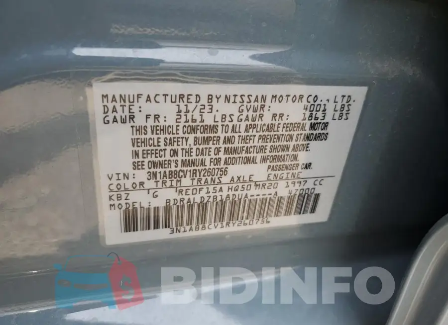 3N1AB8CV1RY260756 Photo# 13