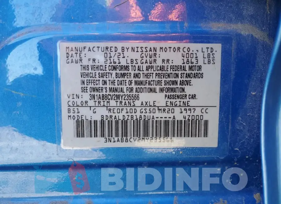 3N1AB8CV2MY235566 Photo# 12