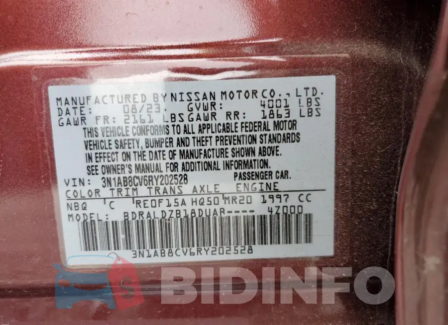 3N1AB8CV6RY202528 Photo# 12