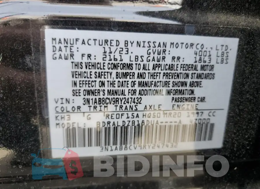 3N1AB8CV9RY247432 Photo# 12