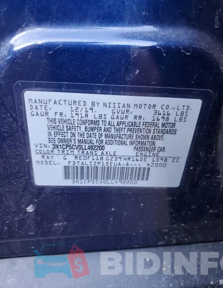 3N1CP5CV0LL492200 Photo# 13