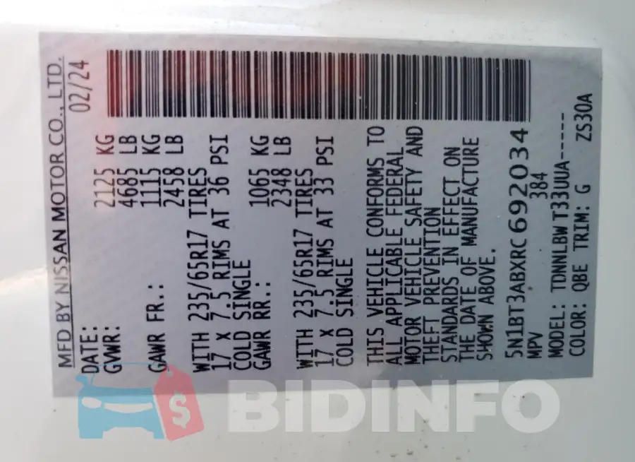 5N1BT3ABXRC692034 Photo# 13