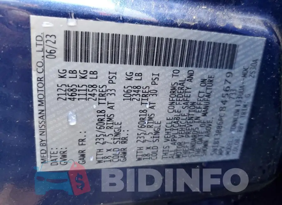 5N1BT3BB6PC845679 Photo# 14