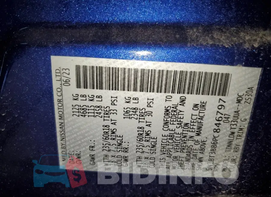 5N1BT3BB6PC846797 Photo# 13