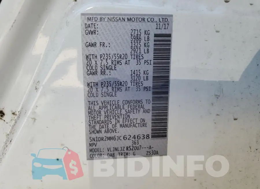 5N1DR2MM6JC624638 Photo# 13
