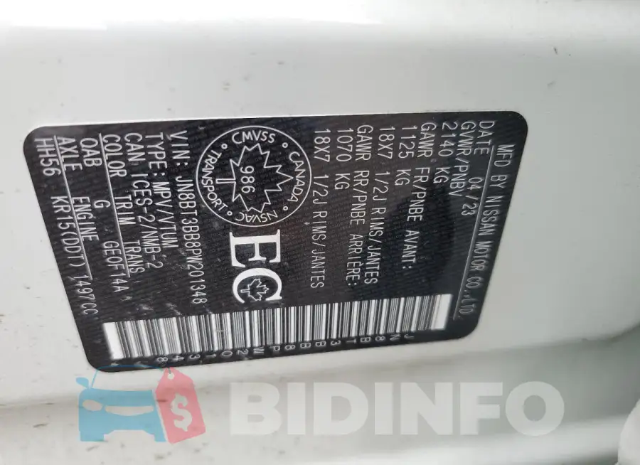 JN8BT3BB8PW201348 Photo# 13
